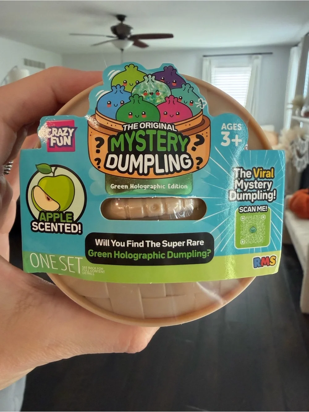 Rare ✨ 🍏 RMS -Mystery Dumpling Green Holographic - Apple Scented Collectible